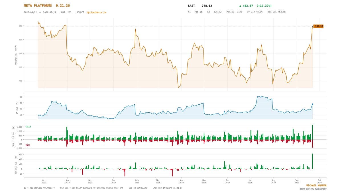 Meta Gamma Squeeze Drives Stocks Higher as VIX Holds Firm