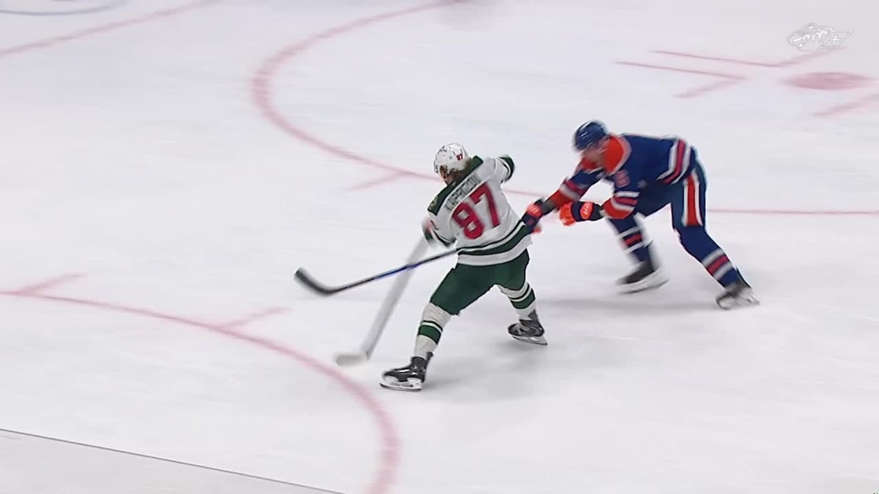 MIN@EDM: Kaprizov scores goal against Devon Levi