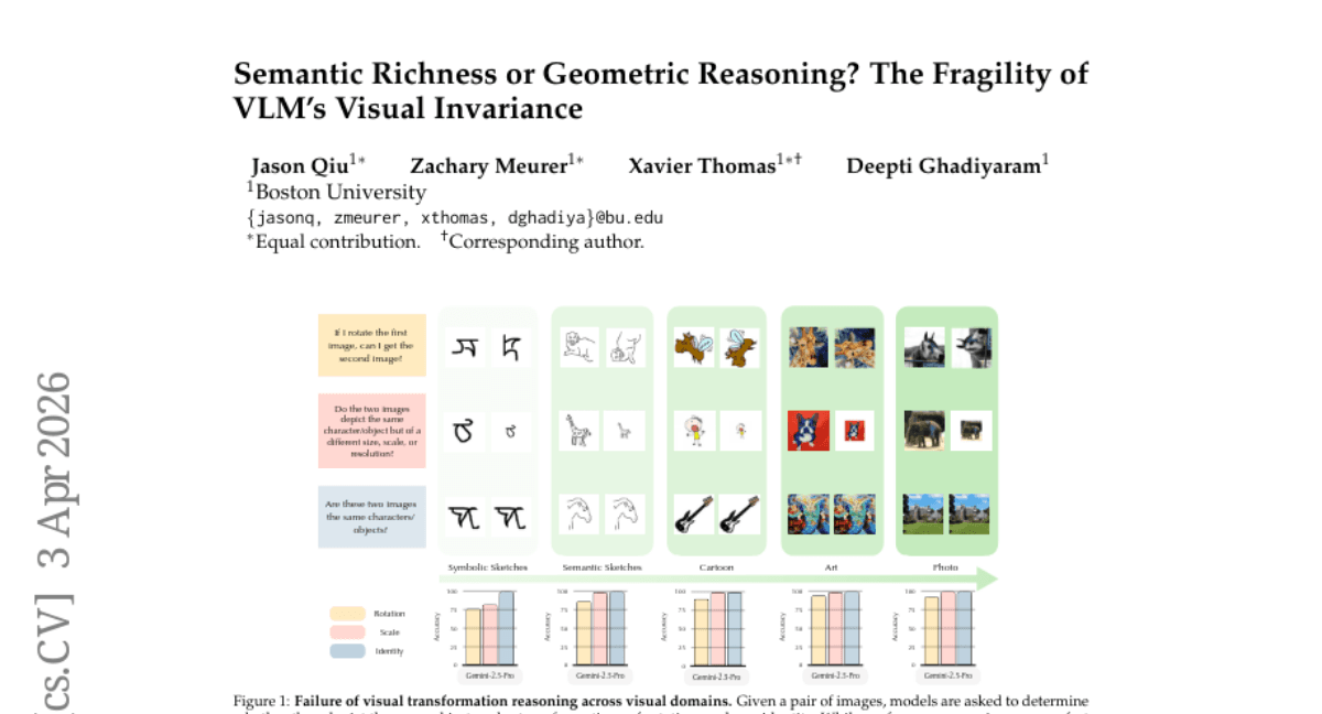 Semantic Richness or Geometric Reasoning? The Fragility of VLM's Visual Invariance