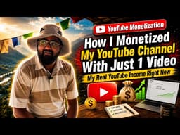 How I Monetized My YouTube Channel With Just 1 Video | My Real YouTube Income Right Now