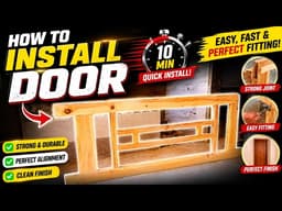 How To Install Door Frame | Wooden Door Fitting Tutorial 🚪🔨