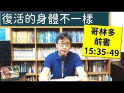 2026.06.16∣活潑的生命∣哥林多前書15:35-49 逐節講解∣復活的身體不一樣