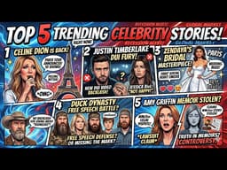 Top 5 Celebrity Stories RIGHT NOW 😳🔥 Zendaya, Timberlake Drama & Céline Dion’s Comeback
