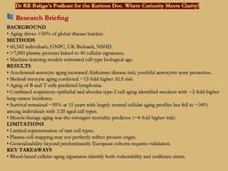 🌟 Youth, Aging, Mortality: Decoding Cellular Age from Blood