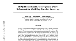 Hi-Q: Hierarchical Evidence-guided Query Refinement for Multi-Hop Question Answering