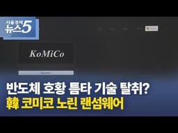 반도체 호황 틈타 기술 탈취? 韓 코미코 노린 랜섬웨어