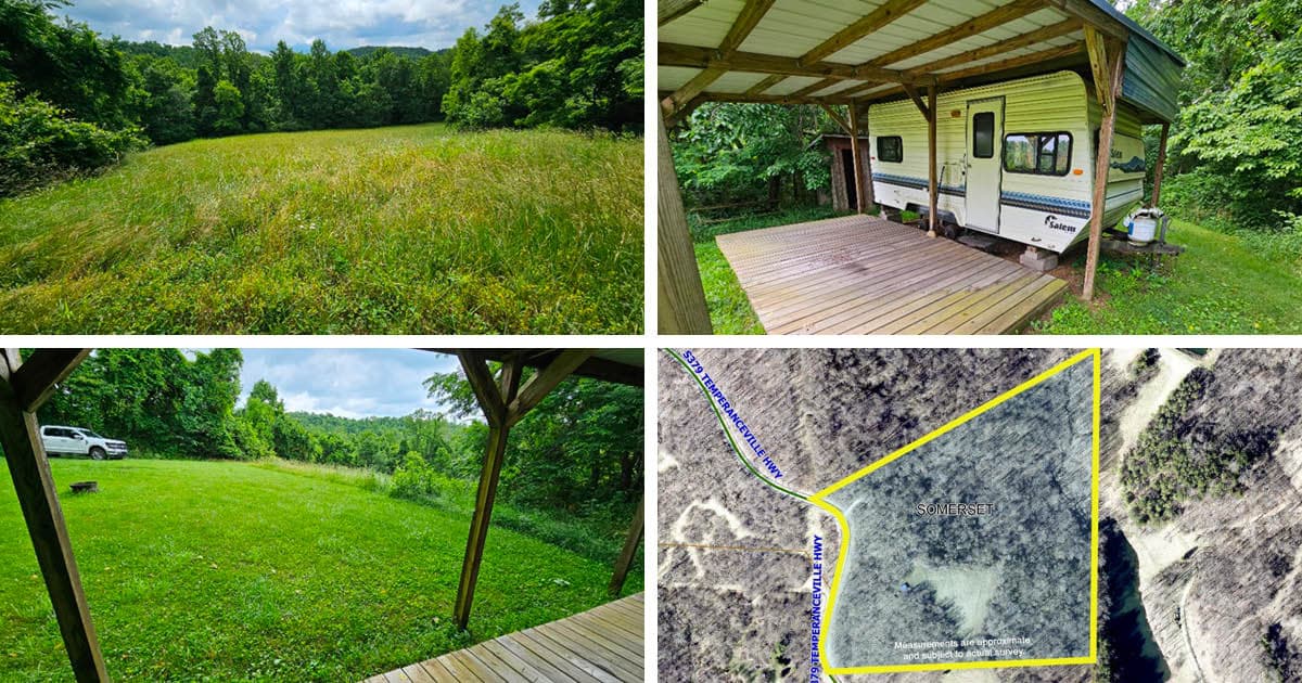 15 Acres Wooded Land with Camper in Barnesville, OH