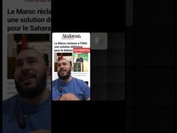 LIVE SAHARA OCCIDENTAL: POURQUOI LE MAROC DEMANDE UNE SOLUTION À L'ONU POUR LE SAHARA OCCIDENTAL ?