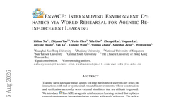 EnvACE: Internalizing Environment Dynamics via World Rehearsal for Agentic Reinforcement Learning