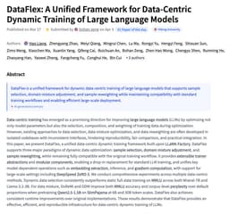 @_akhaliq: DataFlex

A Unified Framework for Data-Centric Dynamic Training of Large Language Models

paper: htt...