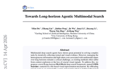 Towards Long-horizon Agentic Multimodal Search