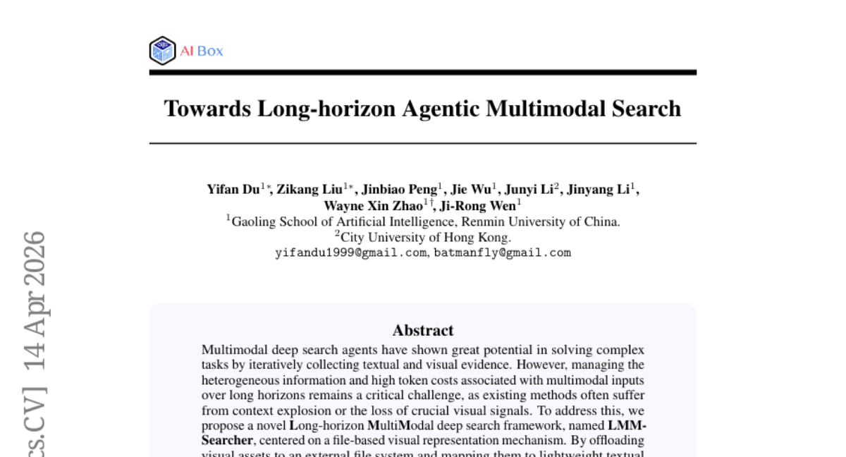 Towards Long-horizon Agentic Multimodal Search