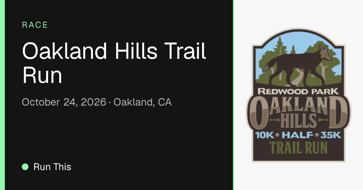 Oakland Hills Trail Run (2026)