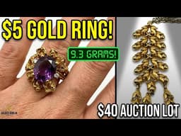 Unboxing a $40 Vintage Jewelry Lot + My INSANE $5 Estate Ring Score!