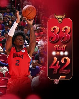 @chicagobulls: Halftime in Vegas.

Jaylin Sellers: 8 pts, 2 blk
Caleb Wilson: 7 pts, 2 blk https://t.co/cjoXdm0Xks