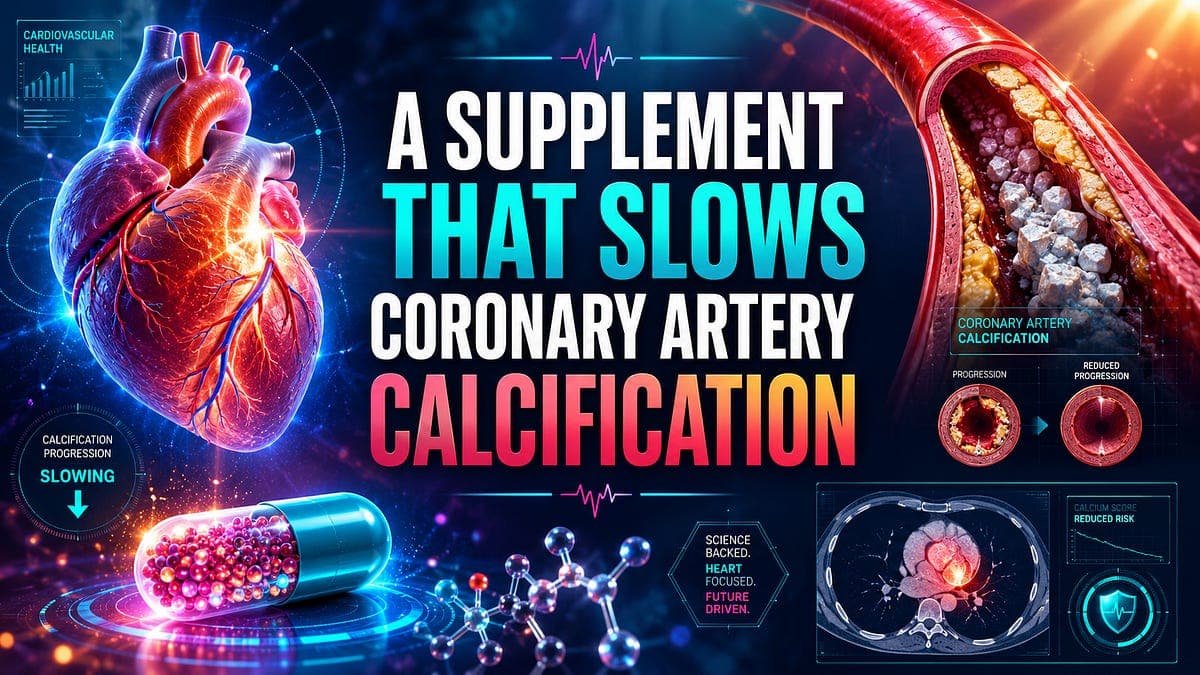 A Supplement That Slows Coronary Artery Calcification.