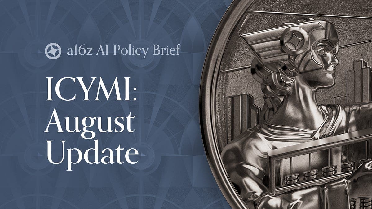 ICYMI: AI Policy August Update