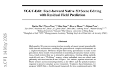 VGGT-Edit: Feed-forward Native 3D Scene Editing with Residual Field Prediction