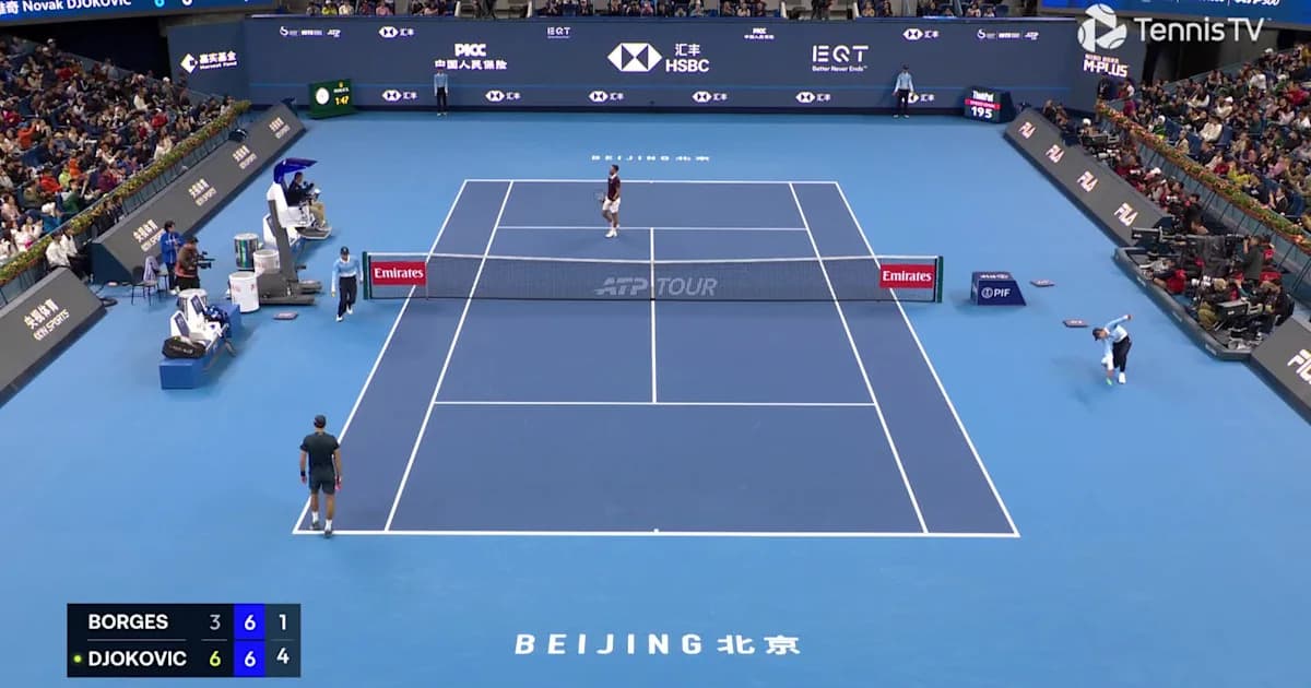 Novak Djokovic Defeats Nuno Borges In Beijing | Match Highlights