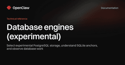 Database engines (experimental)