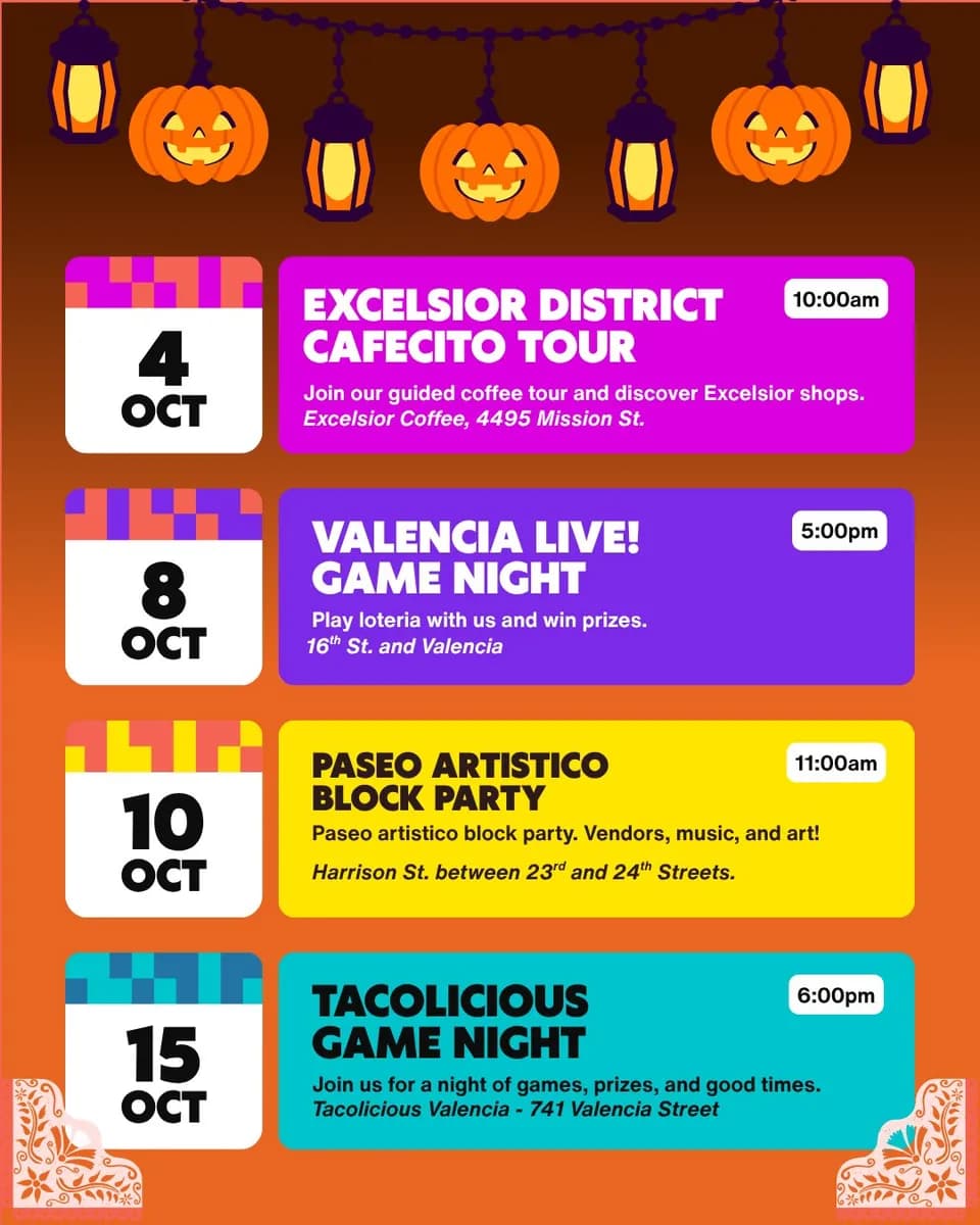 Excelsior District Cafecito Tour in San Francisco