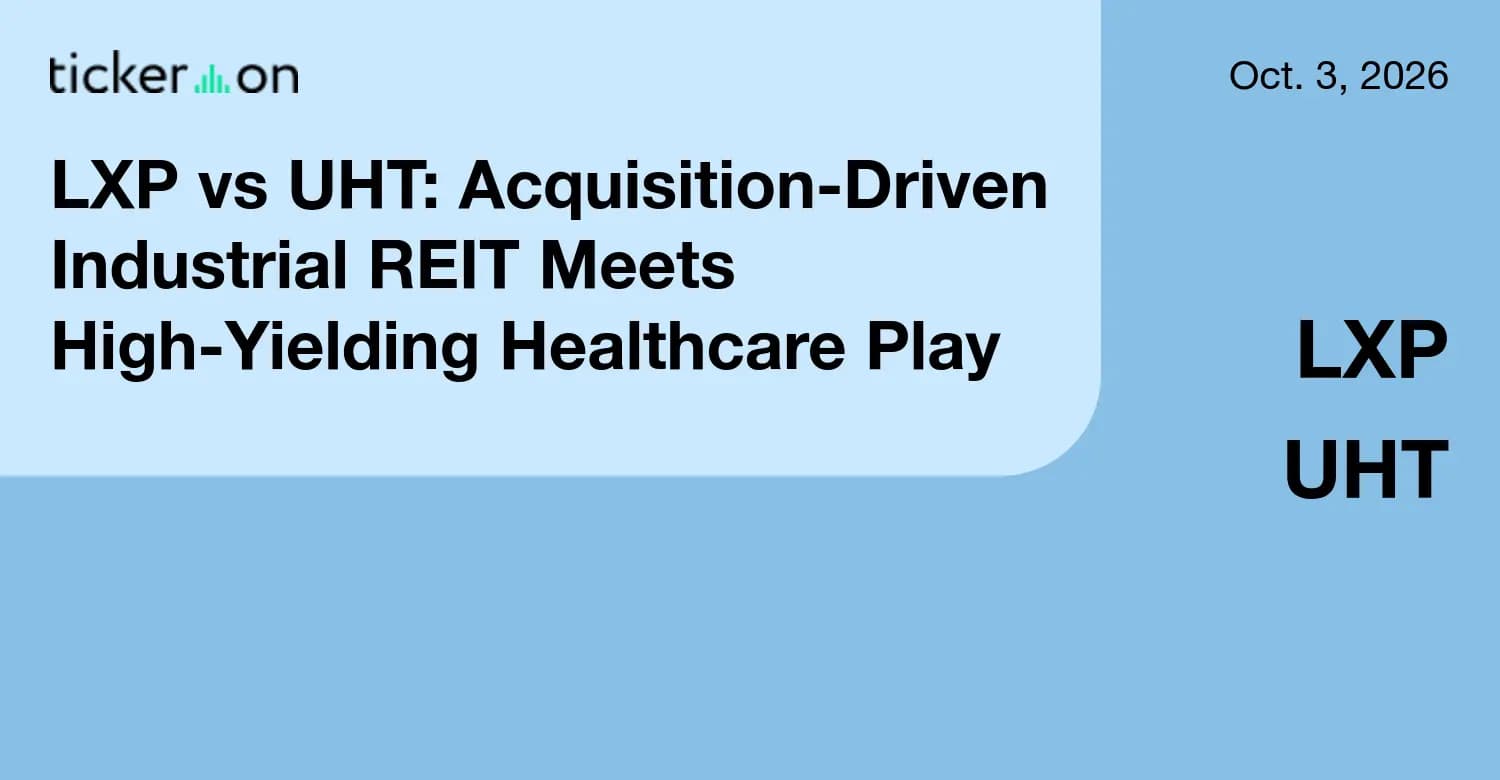 LXP vs UHT: Acquisition-Driven Industrial REIT Meets High ...