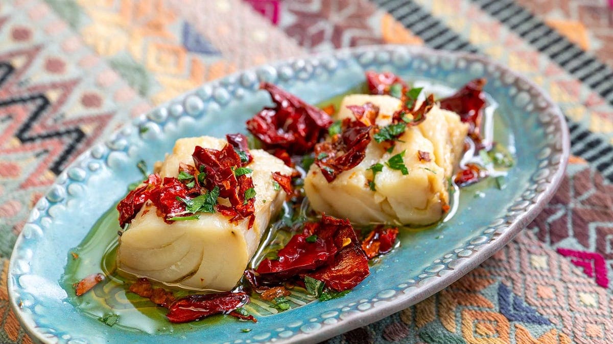 Baccalà alla lucana con peperoni cruschi