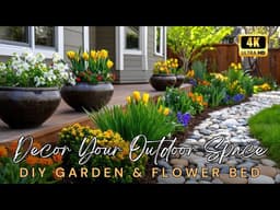TOP 10 Genius DIY Garden & Flower Bed Ideas to Decorate Your Outdoor Space!
