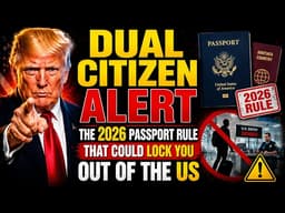 DUAL CITIZEN ALERT   The 2026 Passport Rule That Could Lock You Out of the US
