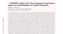 ASCENT: Online Test-Time Training of Long-Horizon Agents via Self-Distillation of Verified Experience