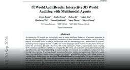 Interactive 3D World Auditing with Multimodal Agents