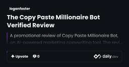The Copy Paste Millionaire Bot Verified Review
