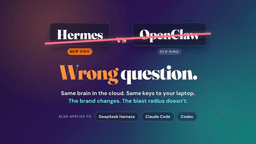 Is Hermes Agent Safer Than OpenClaw? Wrong Question.
