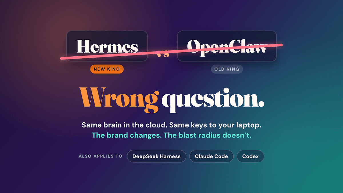 Is Hermes Agent Safer Than OpenClaw? Wrong Question.