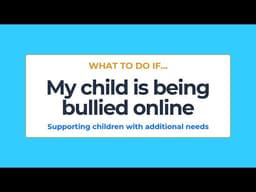 What to do if your child is bullied online | Internet Matters