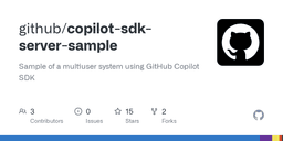 GitHub Copilot SDK — Session Server Sample