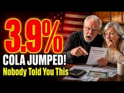 2027 Social Security COLA Just JUMPED From 2.8% to 3.9% — But There's A Catch Nobody Is Telling You"
