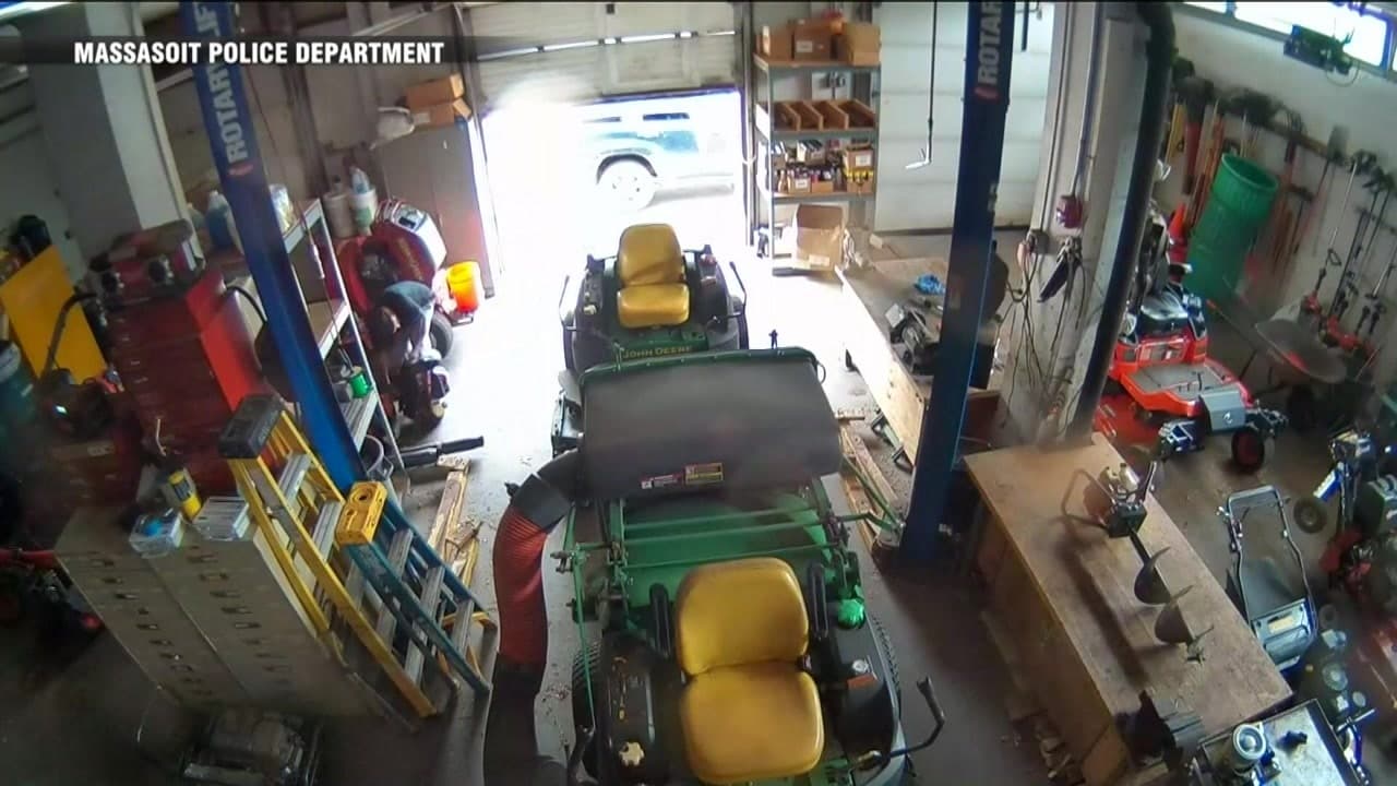 Police investigating after roughly $30,000 worth of landscaping equipment stolen from Massasoit Community College