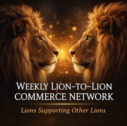 New "Lions Commerce Network." Lions Supporting Other Lions Small Businesses.