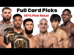 UFC 328 Chimaev vs Strickland FULL Card Prediction & Breakdown