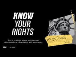Know Your Rights: Protest Rights and Safety Practices (for all No Kings Attendees) 3.18.26