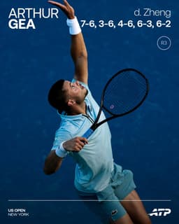 @atptour: The dream run continues 🤩

Arthur Gea is just the second men's singles Lucky Loser to reach R4 at th...