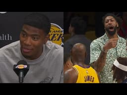 Rui Hachimura forgot AD was traded to Wizards & was shocked seeing him on their bench 😂