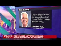 Fed's Waller Now Says Rate Increases Are Possible