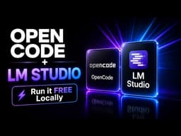 OpenCode + LM Studio — Run Local AI Coding Agent (No API Key, 65k Context)