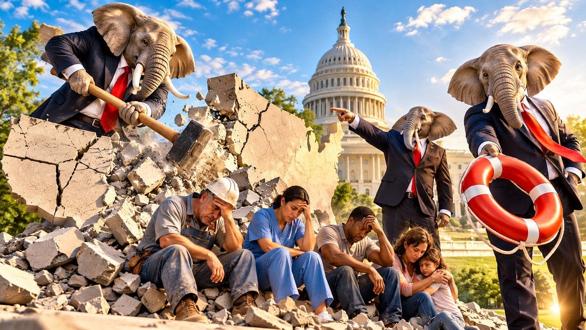 The Republican Playbook: Break America, Blame Democrats, Then Promise to Save It