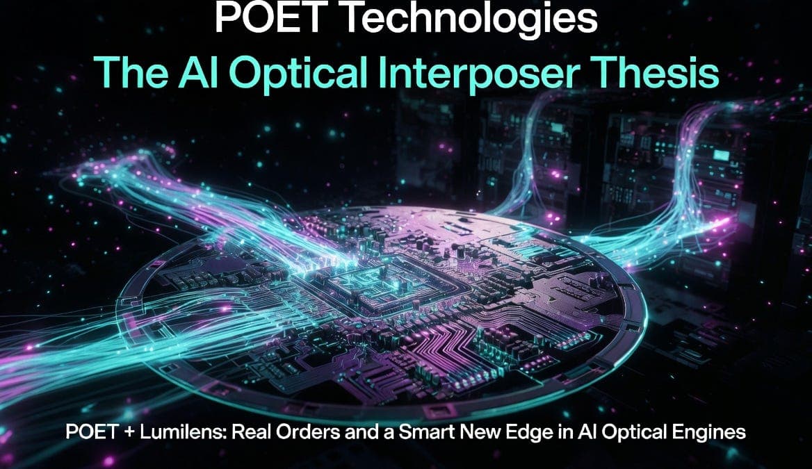 POET Technologies - The AI Optical Interposer Thesis - Convequity