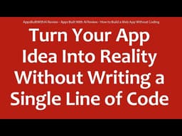 AppsBuiltWithAI Review - Apps Built With AI Review - How to Build a Web App Without Coding