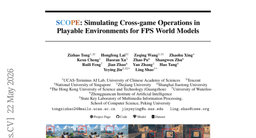 SCOPE: Simulating Cross-game Operations in Playable Environments for FPS World Models