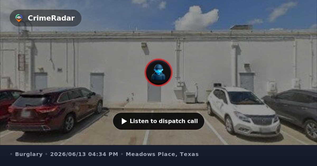 Car break-in at hair salon parking lot, Meadows Place TX